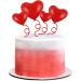 Blumomon Pack of 4 Heart Cake Toppers Red Valentine's Day Cake Topper Picks Mixed Size Happy Valentine's Day Cake Decorations Valentine's Day Wedding Party Bridal Shower Decorations Accessories Valentine's Day 5 - Buy Online on GoSupps.com