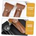 Minkissy Razor Storage Shell - Travel Case for Safety Razor & Covers | PU Leather Compact & Stylish - 16.5x4.2x1cm Brown - Buy Online on GoSupps.com