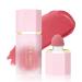 Matte Cream Blush Soft Lightweight Liquid Blush for Cheeks Natural Looking Color Long-Wearing Smudge Proof Pink Liquid Blusher MakeUp (1#Love Cake 1) 1#Love Cake 1 piece (1 Pack)