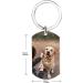 Personalized Dog Memorial Keychain - Custom Pet Picture Keychain for Loss - Sympathy Gift in Rose Gold - Buy Online on GoSupps.com