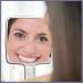 Aesorad Water Ripple Square Handheld Mirror - Large 6.2x11 Inches for Women, Electroplate Silver Travel Makeup Mirror - Buy Online on GoSupps.com