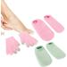 Qukaim Moisturizing Gel Gloves Socks Moisturizing Gel Gloves Socks Set Reusable Hydrating Gel Gloves Sock for Dry Cracked Skin Touch Screen Skin Care Repair Pink Green - Buy Online on GoSupps.com