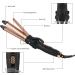AmoVee Travel Curling Iron 1 Inch - Dual Voltage Mini Hair Straightener & Curler for Europe | Adjustable Temp Auto Shut Off Compact Design - Buy Online on GoSupps.com