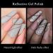 MIZHSE Reflective Glitter Gel Polish Set - Silver Colorful Glitter | Christmas Nail Art Varnish Manicure Kit for Beginners | Soak Off LED Lamp Included - Buy Online on GoSupps.com