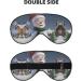 Christmas Santa Snowman Print Double-Sided Eye Mask | Soft Light Blocking for Enhanced Sleep Quality - Buy Online on GoSupps.com