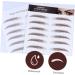 Gogogmee 4pcs Eyebrow Stickers Makeup Stickers False Eyebrows 6d Hair-like Eyebrows Stickers Transfer Paper - Buy Online on GoSupps.com