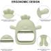 Baby Teething Mitten Toy - Silicone Teether for Babies 3 Months+ (Green) - Buy Online on GoSupps.com