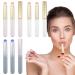 9 Pack Mini Lip Brushes with Cap Soft Round Head Multi-purpose Lipstick Smudge Brush Makeup Brush Applicator Travel Lip Film Oil Brush Cosmetic Tools for Lip Gloss Lip Mask Lip Balm