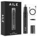 AILE Nose and Ear Hair Trimmer for Men - 12000 RPM - USB Rechargeable - Professional Painless - Eyebrow Hair Clipper - 360 Roating Dual-Blades - Waterproof Nose Clippers for Easy Cleansing (Black)