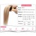 Clip-in real hair extensions double 8-piece set Remy hair honey blonde/ light blonde #18p613 12 inches (30 cm) 115 g - Buy Online on GoSupps.com