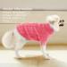 Cozy Dog Sweater for Small Breeds - Turtleneck Winter Knitted Sweater for Chihuahua Bulldog Dachshund & Yorkie - Pink Pet Mantle - Buy Online on GoSupps.com