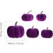 GRIRIW 5pcs Flannel Foam Pumpkin Foam Pumpkin Props Fall Pumpkins Pumpkin for Halloween DIY Pumpkins Purple Purple 14X12.5X12.5CM - Buy Online on GoSupps.com
