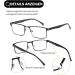 Fsread 4 Pack Reading Glasses For Men Blue Light Blocking Mens Reading Glasses Metal Frame Lightweight Spring Hinge 4 Mix 1.0 Dioptres - Buy Online on GoSupps.com
