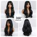 Buy Oefei 26-Inch Long Wavy Black Wigs with Ponytail | Heat-Resistant Synthetic Hair for Women | Perfect for Daily Wear Parties & Cosplay - International Shipping Available - Buy Online on GoSupps.com