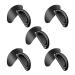 Silicone Nose Pads D Shape Stick On Non-Slip Soft Silicone Black 5 Pack