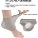 Angrek Heel Socks - 2 Pack Elastic Gel Moisture Socks | Breathable Toeless Spa Socks for Cracked Heels - Buy Online on GoSupps.com