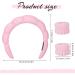 Pink Spa Headband for Women - Sponge Puffy Makeup & Skincare Headband with Wristbands - Terry Towel Cloth Fabric for Face Washing & Shower - Buy Online on GoSupps.com