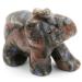 Ouubuuy Natural Llanite Crystal Elephant Stone Gemstone Ornament Reiki Healing Crystal Gift 1.5 inch