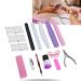 Nail Art Tool Set nail polish stripes and Dead Skin File Clipper Professional Nail Art Tools for the Salon at home decorative accessories for Nail Art DIY