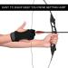FitsT4 Archery Gloves - Leather Padded Three Finger Protector for Bow Shooting - Non Slip Glove for Kids, Youth, Adult Beginners - 1-Black (Medium) - Buy Online on GoSupps.com