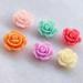 Chenkou Craft 100pcs 8mm Rose Flower Resin Flatback Beads - Assorted Color for Kids DIY Crafts - Buy Online on GoSupps.com