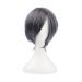 Ziyanshop Ciel Phantomhive Kuroshitsuji canon Umineko blue gray mixture 35cm/13.77in anime cosplay short hair full wig with cost cap