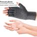 HugKou Arthritis Compression Gloves - 2 Pairs for Carpal Tunnel and Rheumatoid Arthritis Relief - Fingerless Compression Gloves for Women & Men (M) - Buy Online on GoSupps.com