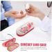 Coolhiya Double-Layer Glasses Case - Portable Storage for Family Travel Accessories & Contact Lens Solutions - Red 16.5x7x5.5cm - Buy Online on GoSupps.com