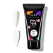 Nail Extension Gel Nail Builder 15ml Poly Nail Gels White Builder Gel Nail Gel Enhancement Crystal Polygel for Beginners Nail Art French Manicure Women (#02 White) White Ploygel