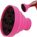 Nxbuynef Blow Dryer Attachment | Heat Resistant Silicone Hair Dryer Vent Hood Foldable - Soft Blow Dryer Accessory Multifunctional Hair Styling Supplies for Girls pink - Buy Online on GoSupps.com