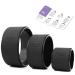 Relexit Yoga Wheel Set 3-Pack, Back Roller Foam for Back Pain Therapy, Stretcher, Relief, Backbends, Back Exercise Equipment for Fitness Black 3PCS