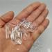 Home Decoration 8-18mm Natural Clear Crystal White Quartz Cluster Point Pillar Wand Specimen Minerals Stones Home Goods ZJGIDTEM 8-18mm 100g