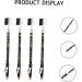 MUSISALY 4pcs Two-in-one Eyebrow Pencil Eyebrow Pencils with Pencil Sharpener Eyebrow Cosmetics Wooden Brown - Buy Online on GoSupps.com