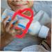 Toyvian 4 Pcs Silicone Bottle Handle Self Feeding Bottle Handle Bottle Handle Bottle Grip Bottle Handles Bottle Accessories Newborn Wide Mouth Milk Bottle 13.00X7.00X6.50CMx2pcs Assorted Colorx2pcs - Buy Online on GoSupps.com