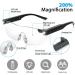 SKYWAY Hands-Free Magnifying Glasses with 200% LED Light - Rechargeable Magnifier for Reading, Hobbies, Close Work - Black - Buy Online on GoSupps.com