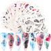 Manicure Adhesive Holographic DIY 3D Butterfly-shapeNail Decals Nail Art Nail Stickers - Buy Online on GoSupps.com
