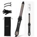 Prizm Professional 1 Inch Rotating Curling Iron Nano Titanium Curling Wand Automatic Hair Curler with 11 Adjustable Temps 250 F to 450 F Anti Frizz Dual Voltage