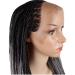 SHIYID Braided Box Braids Wig | Synthetic Lace Front Wig for Women | Black & Gray | Heat Resistant Hi-Temperature Fiber - Buy Online on GoSupps.com