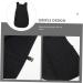 minkissy Barber Apron Work Dress Barber Uniform Vest Double Back Hairdressing Tool Polyester - Buy Online on GoSupps.com