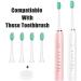 Auwish Electric Toothbrush Replacement Brush Head x 4 with Silicone Cover - Compatible with Auwish Sonic Toothbrushes - Buy Online on GoSupps.com