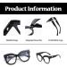 Shop LJCZKA Oversized Blue Light Blocking Cat Eye Glasses for Women - Retro Thick Frame Anti Eye Strain Eyewear - Buy Online on GoSupps.com