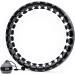 Johan & John Smart Weighted Hula Hoop - Infinity Hoop for Weight Loss & Fitness - Scandinavian Design - 28 Detachable Knots - Carrying Bag - Black - Buy Online on GoSupps.com