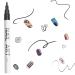 LYroo Nail Art Liner Pen Set - Black&Gold (2 Count) | Nail Graffiti Pens for Creative Nail Art - Buy Online on GoSupps.com