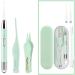 Earwax Cleaner Kit | Rechargeable Ear Wax Spoon Picker with Light | Visible Earwax Digger for Ear Wax Removal Suitable for Kids Home Spa Salon Guanglu Matcha Green - Buy Online on GoSupps.com