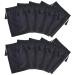 Yundxi pack of 10 pcs satin wig pockets cord strap bag gift bag gift bag satin bags satin bag for hair extension wig (black without word)