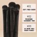 PLABBDPL Eye Makeup Brushes 6 Pieces Eye Shadow Brushes Kit Eyelined Diffined Eye Brushes Eyeshadow Blending Eyebrows - Buy Online on GoSupps.com