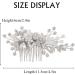 Zoestar Wedding Hair Combs Slides Silver Crystal Headpiece Pearl Bridal Hair Jewelry Rhinestone Hair Accessories for Women and Girls - Buy Online on GoSupps.com