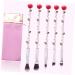 FRCOLOR 5PCS Makeup Brush Set - Cosmetic Brushes with Rose Design | Perfect for Flawless Makeup Application - Buy Online on GoSupps.com