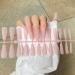 Dajidafu 1 Set French Tip Press on Nails Tips Matte Adhesive Tabs Full Cover Frosted Solid Colors Fingernails Art Decals Gifts Type 4 - Buy Online on GoSupps.com