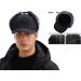 Winter 3 in 1 Thermal Fur Lined Trapper Hat | Windproof Ski Cap with Face Warmer | Black - Buy Online on GoSupps.com